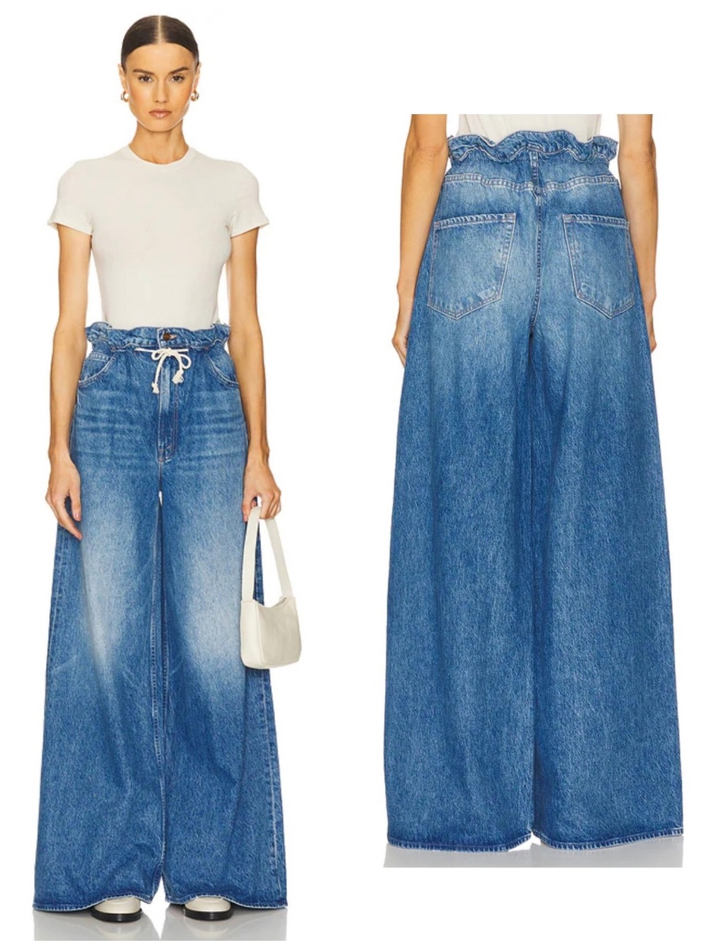 MOTHER Snacks The Doggie Bag Heel Jeans in Dine N' Dash Size 29 Medium Wash